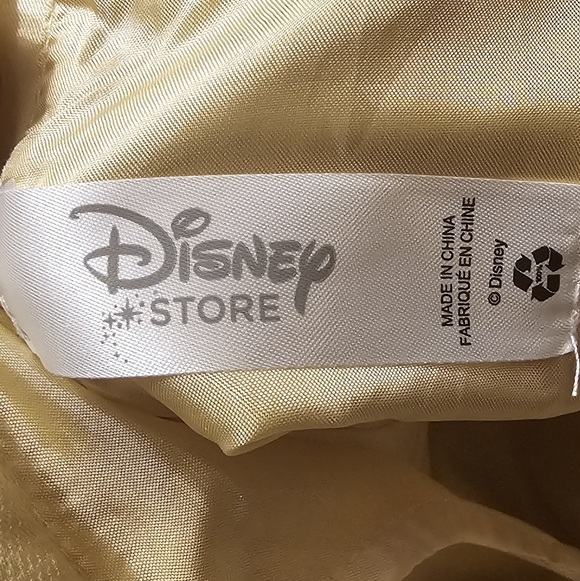 DISNEY BELLE Gold Satin & Tulle Princess Costume Dress. Size 7/8. - Picture 8 of 10